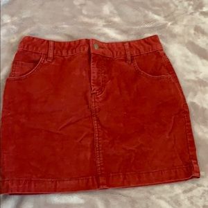 BDG mini skirt in Burnt Orange, size 0